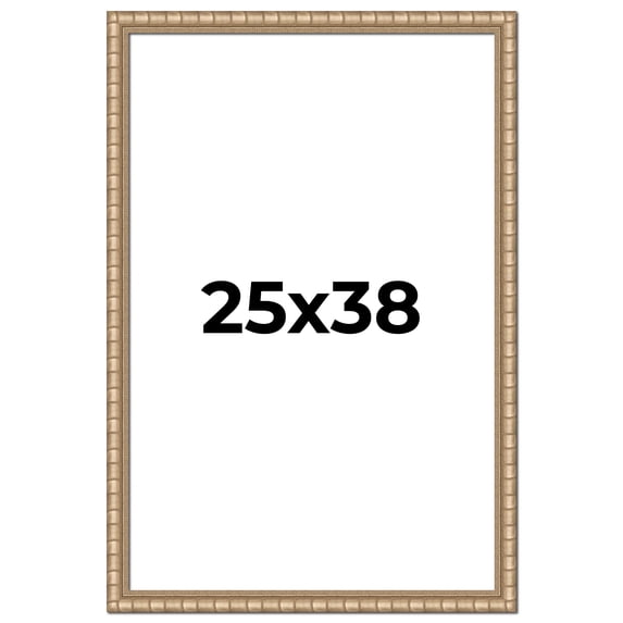 25x38 Frame Silver Real Wood Picture Frame Width 1.5 inches | Interior Frame Depth 0.5 inches |