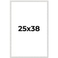 thumbnail image 1 of 25x38 Frame White Real Wood Picture Frame Width 0.75 inches | Interior Frame Depth 0.5 inches |, 1 of 8