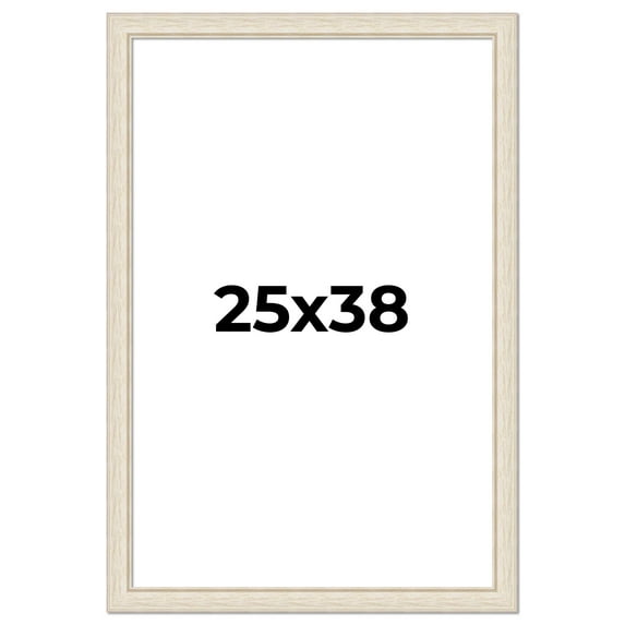 25x38 Frame White Real Wood Picture Frame Width 1.75 inches | Interior Frame Depth 0.5 inches |