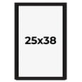 thumbnail image 1 of 25x38 Shadow Box Black Solid Wood Display Picture Frame | 1 Inch Rabbet Depth | | 1.375 Inch, 1 of 4