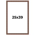 thumbnail image 1 of 25x39 Dark Brown Bamboo Real Wood Picture Frame Width 1.5 inches | Interior Frame Depth 0.5 inches, 1 of 8