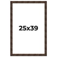 thumbnail image 1 of 25x39 Frame Brown Burl Real Wood Picture Frame Width 1.625 Inches | Interior Frame Depth 0.5 Inches, 1 of 8