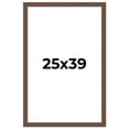 thumbnail image 1 of 25x39 Frame Brown Farmhouse Solid Wood Picture Frame Width 1.5 Inches | Interior Frame Depth 0.5, 1 of 8