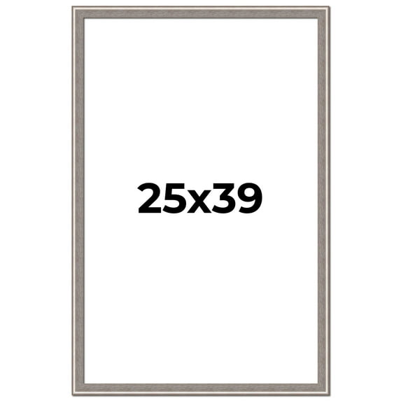 25x39 Frame Grey Real Wood Picture Frame Width 1.25 inches | Interior Frame Depth 0.5 inches | Hans