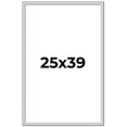 thumbnail image 1 of 25x39 Frame Silver Inner Slope Bevel Picture Frame | 1 Inch Moulding Width | 0.75 Inch Rabbet Depth, 1 of 8