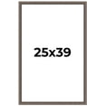 thumbnail image 1 of 25x39 Frame Silver Real Wood Picture Frame Width 1.25 Inches | Interior Frame Depth 0.5 Inches |, 1 of 8