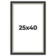 thumbnail image 1 of 25x40 Frame Black Real Wood Picture Frame Width 2.25 Inches | Interior Frame Depth 0.5 Inches |, 1 of 8