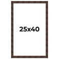 thumbnail image 1 of 25x40 Frame Brown Burl Real Wood Picture Frame Width 1.625 Inches | Interior Frame Depth 0.5 Inches, 1 of 8