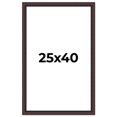 thumbnail image 1 of 25x40 Frame Brown Round Mahogany Solid Wood Picture Frame | 1.625 Inch Moulding Width | with UV, 1 of 8