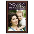 thumbnail image 1 of 25x40 Frame Executive Brown Round Mahogany Finish Solid Wood Picture Frame | 1.25 Inch Moulding, 1 of 8