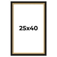 thumbnail image 1 of 25x40 Frame Gold Real Wood Picture Frame Width 2.25 Inches | Interior Frame Depth 0.5 Inches |, 1 of 8