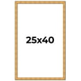 thumbnail image 1 of 25x40 Frame Gold Rustic Solid Wood Picture Frame | 1.25 Inch Wide Moulding | Rustique Gold, 1 of 8