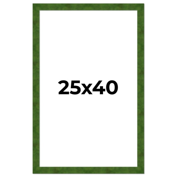 25x40 Frame Green Burl Solid Wood Picture Frame | 1.75 Inches Moulding Width | Interior Frame Depth