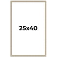 thumbnail image 1 of 25x40 Frame Grey Solid Wood Picture Frame Width 1 Inches | Interior Frame Depth 0.5 Inches |, 1 of 8