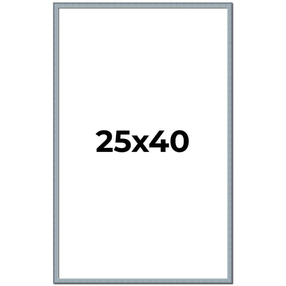 25x40 Frame Rustic Sky Blue Solid Wood Picture Frame | 0.75 Inch Moulding Width |Includes UV