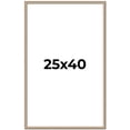 thumbnail image 1 of 25x40 Frame Silver Real Wood Picture Frame Width 0.75 Inches | Interior Frame Depth 0.5 Inches |, 1 of 8