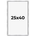 thumbnail image 1 of 25x40 Frame Silver Whitewashed Wood Grain Solid Wood Shadow Box | 0.75 Inch Moulding Width | 0.75, 1 of 8