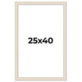 thumbnail image 1 of 25x40 Frame White Real Wood Picture Frame Width 1.75 inches | Interior Frame Depth 0.5 inches |, 1 of 8