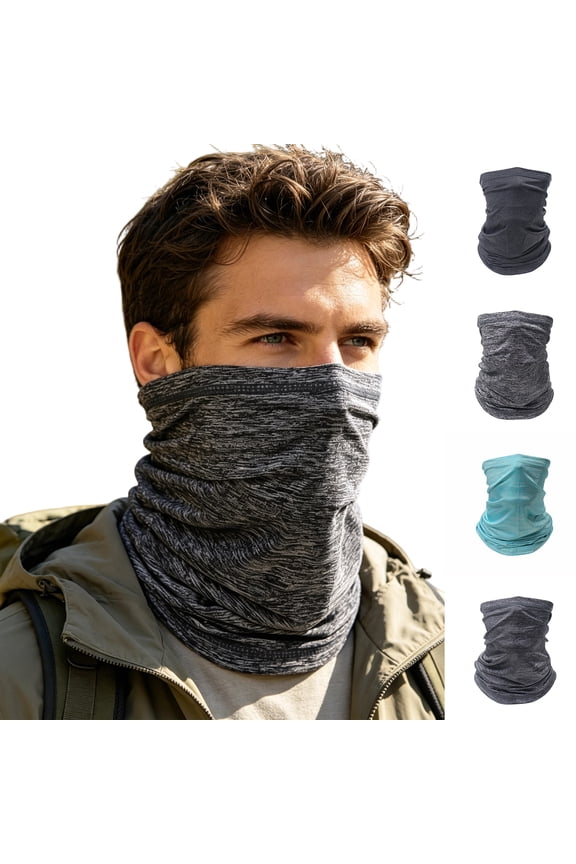 25x42 cm Unisex Face Covering, Tactical Seamless Neck Gaiter Bands, Plain Solid Sunscreen Breathable Balaclava Balaclavas, Motor Riding Fishing Helmet Liner Sports Headscarf with UV Protection