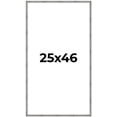 thumbnail image 1 of 25x46 Frame Silver Picture Frame - Complete Modern Photo Frame Includes UV Acrylic Shatter Guard, 1 of 8
