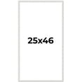 thumbnail image 1 of 25x46 Frame White Scuffed Rustic Solid Wood Picture Frame | 0.75 Inch Moulding Width| Includes UV, 1 of 8