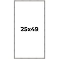 thumbnail image 1 of 25x49 Frame Silver Picture Frame - Complete Modern Photo Frame Includes UV Acrylic Shatter Guard, 1 of 8