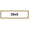 thumbnail image 1 of 25x5 Frame Beaded Gold Solid Wood Picture Frame | 0.75 Inches Moulding Width | Liscio Oro, 1 of 8