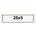 thumbnail image 1 of 25x5 Frame White Wheat Solid Wood Picture Frame | Moulding Width 0.75 Inches | Interior Depth 0.5, 1 of 8