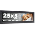 thumbnail image 1 of 25x5 IN Frame Black Passaggi Solid Wood Picture Frame Width 1.5 Inches | Interior Depth 0.5 Inches, 1 of 8