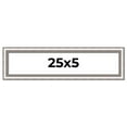 thumbnail image 1 of 25x5 IN Frame Silver Real Wood Picture Frame Width 1.25 Inches | Interior Frame Depth 0.5 Inches |, 1 of 8