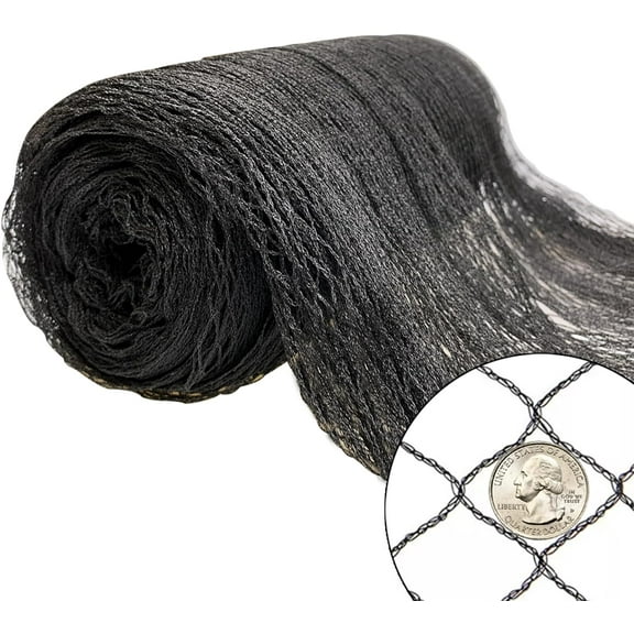 25x50ft Bird Netting for Chicken Coop, 1 inch Mesh, Heavy Duty, Hawk Proof, Garden Protection, Fruit Tree Netting Against Squirrels Deer