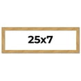 thumbnail image 1 of 25x7 Frame Beige Real Wood Picture Frame Width 1.25 inches | Interior Frame Depth 0.5 inches |, 1 of 8