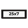 thumbnail image 1 of 25x7 Shadow Box Black Solid Wood Display Picture Frame | 1 Inch Rabbet Depth | | 1.375 Inch, 1 of 4