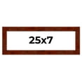 thumbnail image 1 of 25x7 Walnut Brown Veneer Real Wood Picture Frame Width 1.75 inches | Interior Frame Depth 0.5, 1 of 8