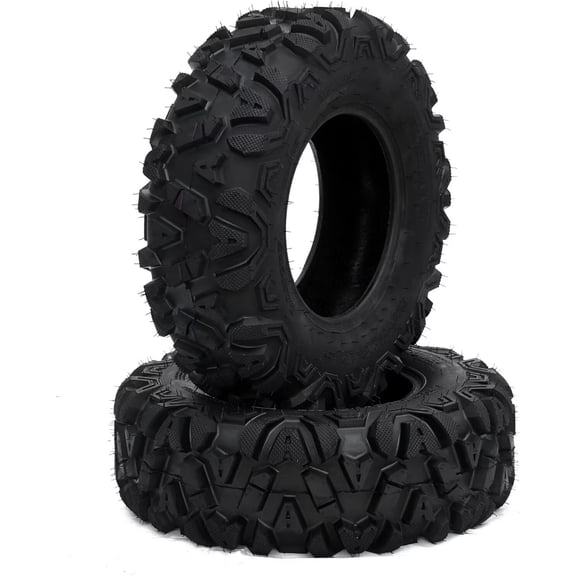 25x8-12 ATV/UTV Tires 25x8x12 6PR TL All-Terrain Tires, Off-Road, and Mud/Trail Tires for ATVs and UTVs, Tubeless, Set of 2