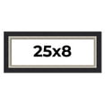 thumbnail image 1 of 25x8 Frame Black Real Wood Picture Frame Width 2.25 Inches | Interior Frame Depth 0.5 Inches |, 1 of 8