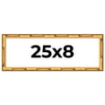 thumbnail image 1 of 25x8 Frame Gold Bamboo Solid Wood Picture Frame | 1 Inch Moulding Width | Interior Frame Depth 0.75, 1 of 8