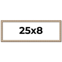 25x8 Frame Silver Real Wood Picture Frame Width 0.75 Inches | Interior Frame Depth 0.5 Inches |