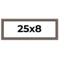 thumbnail image 1 of 25x8 Frame Silver Real Wood Picture Frame Width 1.25 Inches | Interior Frame Depth 0.5 Inches |, 1 of 8