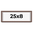 thumbnail image 1 of 25x8 Shadow Box Frame Brown | 1.125 inches Deep Real Wood Rustic Shadowbox Display Frame | UV, 1 of 5