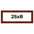 thumbnail image 1 of 25x8 Walnut Brown Veneer Real Wood Picture Frame Width 1.75 inches | Interior Frame Depth 0.5, 1 of 8