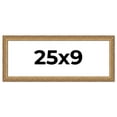 thumbnail image 1 of 25x9 Frame Gold Solid Wood Picture Frame Width 1.25 Inches | Interior Frame Depth 0.375 Inches |, 1 of 8