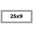 thumbnail image 1 of 25x9 Frame Grey Real Wood Picture Frame Width 1.25 inches | Interior Frame Depth 0.5 inches | Hans, 1 of 8