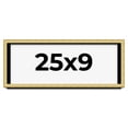 thumbnail image 1 of 25x9 Shadow Box Frame Gold | 1.375 Inches Deep Real Wood Contemporary Shadowbox Display Frame | UV, 1 of 7