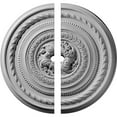thumbnail image 1 of 26 1/4"OD x 1 1/2"ID x 1 1/2"P Pearl Ceiling Medallion, Two Piece (Fits Canopies up to 1 7/8"), 1 of 2