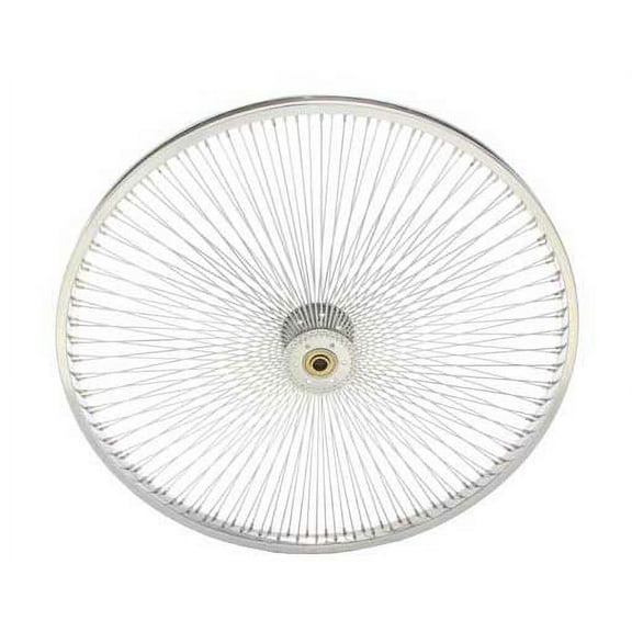 26" 144 Spoke Hollow-Hub Wheel 14G Chrome. tricycle wheel, trike wheel, Lowrider trike wheel, lowrider tricycle wheel, chopper