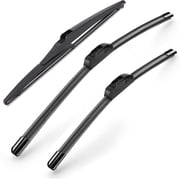 26"+16"+10" Original Equipment Front and Rear Windshield Wiper Blades All-Season Durable Stable and Quiet Wiper Blade Fit for 2018 2017 2016 2015 2014 2013 TOYOTA RAV4 J/U Hook Set of 3