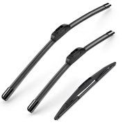 26"+16"+12" Original Equipment Front and Rear Windshield Wiper Blades All-Season Durable Stable and Quiet Wiper Blade Fit for 2017-2023 Honda CR-V J/U Hook Set of 3