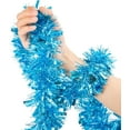 26.2 Ft Light Blue Tinsel Garland Metallic Decorations for
