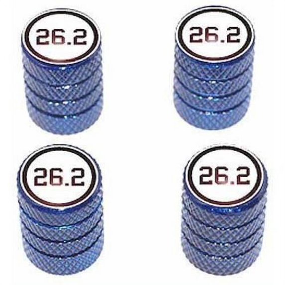 26.2 Marathon Running Jogging Tire Rim Wheel Aluminum Valve Stem Caps, Multiple Colors